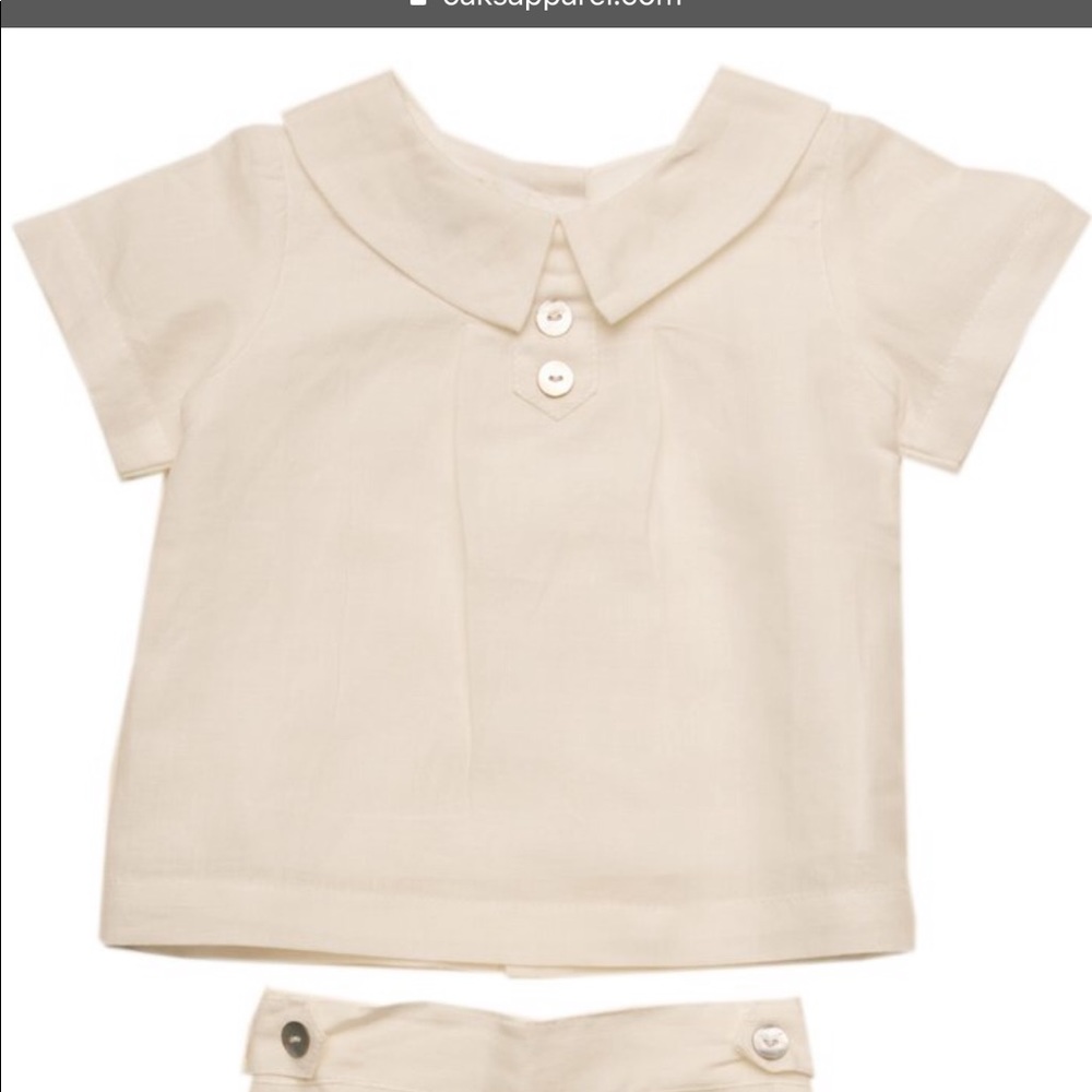 The Oaks Apparel Boys Linen outfit NWT 12m